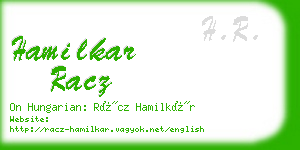 hamilkar racz business card